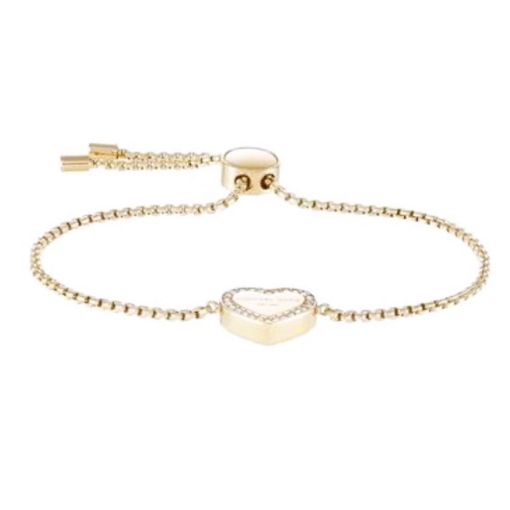 MICHAEL KORS Gold Heritage Heart Slide Bracelet - Picture 4 of 10